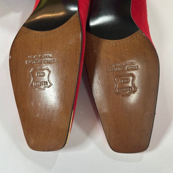 Stewart Weitzman - suede gold tip shoes - Picture 6 of 12